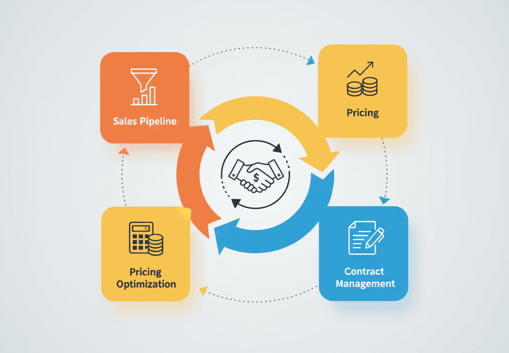 Integrated Sales pipeline, pricing and contract management background